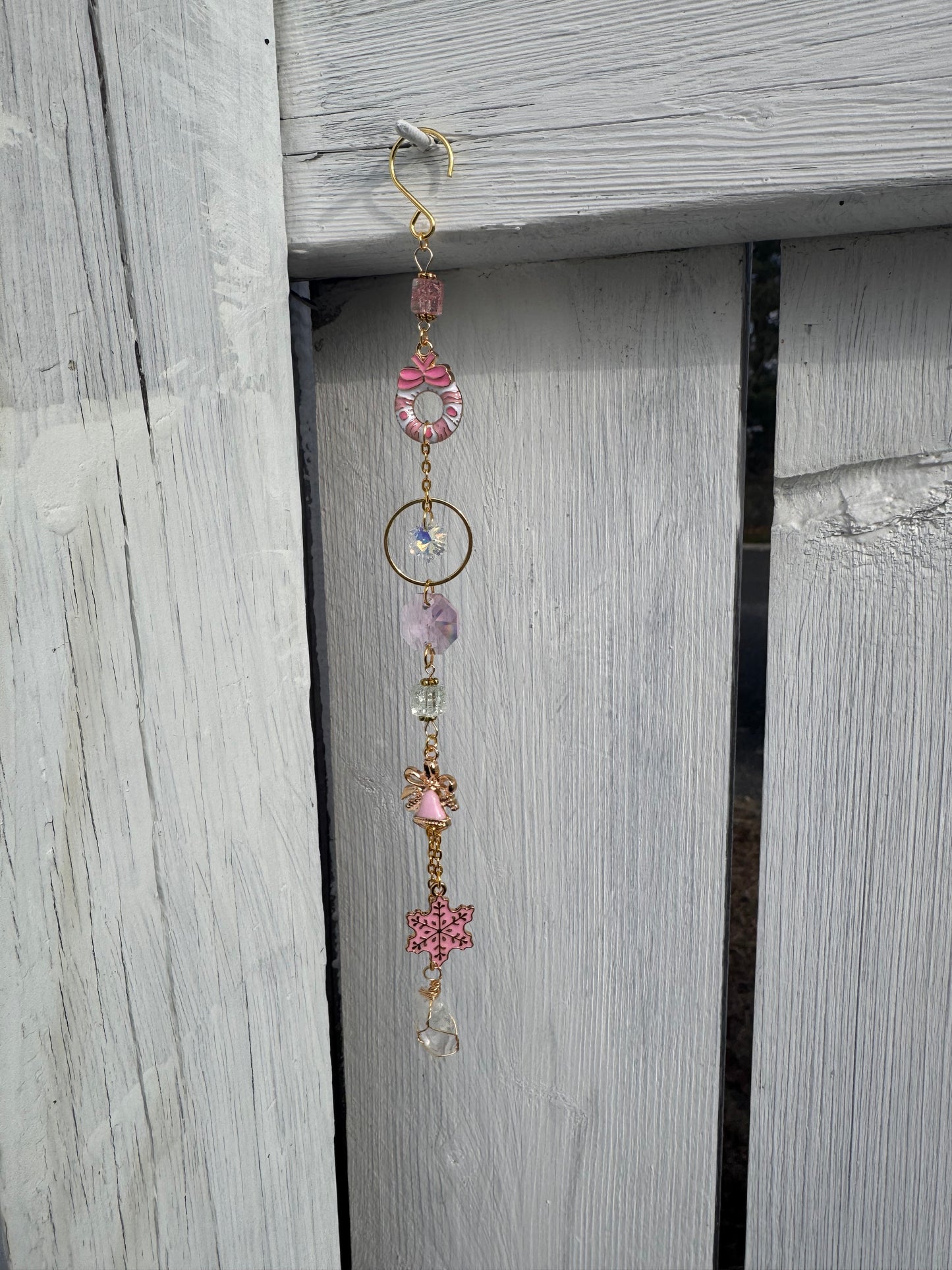 Pink Holiday Sun Catcher